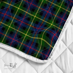 Scottish Farquharson Clan Badge Tartan Royal Scottish Unicorn Tartan Quilt