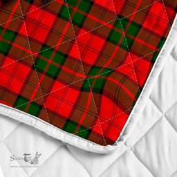 Scottish Dunbar Clan Badge Tartan Royal Scottish Unicorn Tartan Quilt