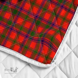 Scottish Bain Clan Badge Tartan Royal Scottish Unicorn Tartan Quilt