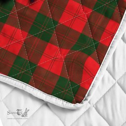 Scottish Erskine Clan Badge Tartan Royal Scottish Unicorn Tartan Quilt