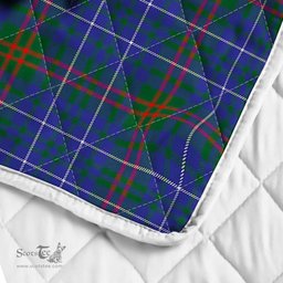 Scottish Edmonstone Of Duntreath Clan Badge Tartan Royal Scottish Unicorn Tartan Quilt