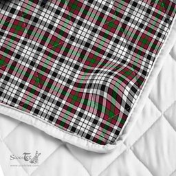 Scottish Borthwick Clan Badge Tartan Royal Scottish Unicorn Tartan Quilt
