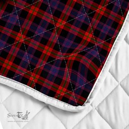 Scottish Broun Clan Badge Tartan Royal Scottish Unicorn Tartan Quilt