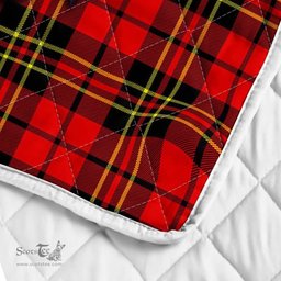 Scottish Brodie Clan Badge Tartan Royal Scottish Unicorn Tartan Quilt
