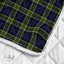 Scottish Colquhoun Clan Badge Tartan Royal Scottish Unicorn Tartan Quilt