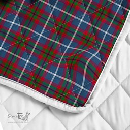 Scottish Dalmahoy Clan Badge Tartan Royal Scottish Unicorn Tartan Quilt