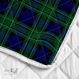 Scottish Maccallum Clan Badge Tartan Royal Scottish Unicorn Tartan Quilt