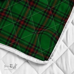 Scottish Orrock Clan Badge Tartan Royal Scottish Unicorn Tartan Quilt