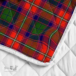 Scottish Charteris Earls Of Wemyss Clan Badge Tartan Royal Scottish Unicorn Tartan Quilt