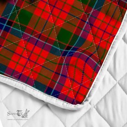 Scottish Nicolson Clan Badge Tartan Royal Scottish Unicorn Tartan Quilt
