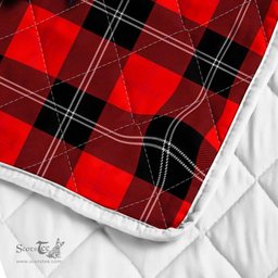 Scottish Ramsay Clan Badge Tartan Royal Scottish Unicorn Tartan Quilt