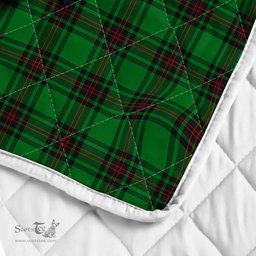 Scottish Kinnear Clan Badge Tartan Royal Scottish Unicorn Tartan Quilt