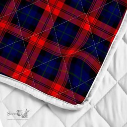 Scottish Maclachlan Clan Badge Tartan Royal Scottish Unicorn Tartan Quilt
