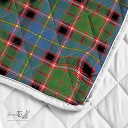 Scottish Glass Clan Badge Tartan Royal Scottish Unicorn Tartan Quilt