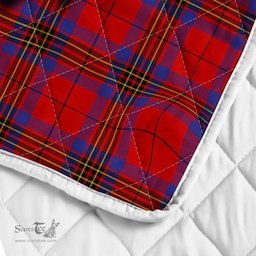 Scottish Leslie Clan Badge Tartan Royal Scottish Unicorn Tartan Quilt