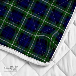 Scottish Lamont Clan Badge Tartan Royal Scottish Unicorn Tartan Quilt