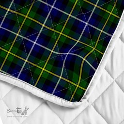 Scottish Macneil Of Barra Clan Badge Tartan Royal Scottish Unicorn Tartan Quilt