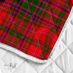 Scottish Macdougall Clan Badge Tartan Royal Scottish Unicorn Tartan Quilt