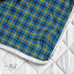 Scottish Laing Clan Badge Tartan Royal Scottish Unicorn Tartan Quilt