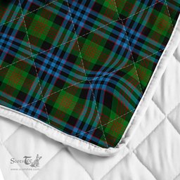 Scottish Newlands Clan Badge Tartan Royal Scottish Unicorn Tartan Quilt