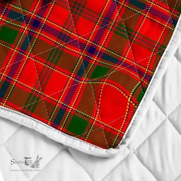 Scottish Munro Clan Badge Tartan Royal Scottish Unicorn Tartan Quilt