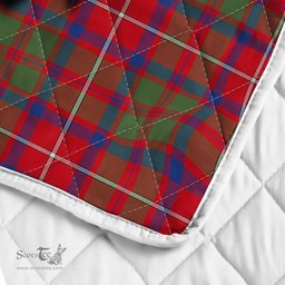 Scottish Shaw Of Tordarroch Clan Badge Tartan Royal Scottish Unicorn Tartan Quilt