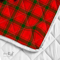 Scottish Macdonald Of Sleat Clan Badge Tartan Royal Scottish Unicorn Tartan Quilt