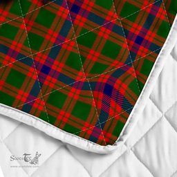 Scottish Skene Clan Badge Tartan Royal Scottish Unicorn Tartan Quilt