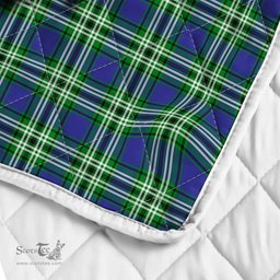 Scottish Haliburton Clan Badge Tartan Royal Scottish Unicorn Tartan Quilt