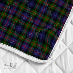 Scottish Murray Of Athole Clan Badge Tartan Royal Scottish Unicorn Tartan Quilt
