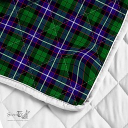 Scottish Hunter Clan Badge Tartan Royal Scottish Unicorn Tartan Quilt