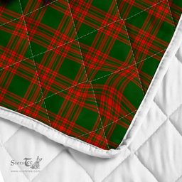 Scottish Menzies Clan Badge Tartan Royal Scottish Unicorn Tartan Quilt