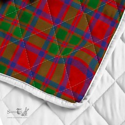 Scottish Mackintosh Clan Badge Tartan Royal Scottish Unicorn Tartan Quilt