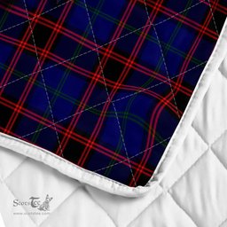 Scottish Home Clan Badge Tartan Royal Scottish Unicorn Tartan Quilt