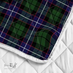 Scottish Galbraith Clan Badge Tartan Royal Scottish Unicorn Tartan Quilt