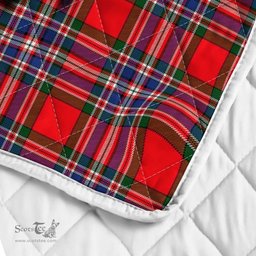 Scottish Macfarlane Clan Badge Tartan Royal Scottish Unicorn Tartan Quilt