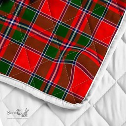 Scottish Spens Clan Badge Tartan Royal Scottish Unicorn Tartan Quilt