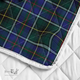 Scottish Macinnes Clan Badge Tartan Royal Scottish Unicorn Tartan Quilt