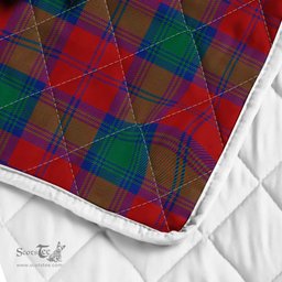 Scottish Lindsay Clan Badge Tartan Royal Scottish Unicorn Tartan Quilt