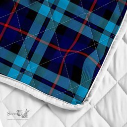Scottish Maccorquodale Clan Badge Tartan Royal Scottish Unicorn Tartan Quilt