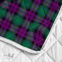 Scottish Macarthur Clan Badge Tartan Royal Scottish Unicorn Tartan Quilt