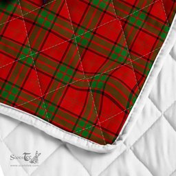 Scottish Maxwell Clan Badge Tartan Royal Scottish Unicorn Tartan Quilt