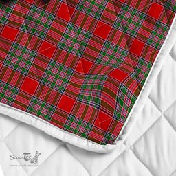 Scottish Macbain Clan Badge Tartan Royal Scottish Unicorn Tartan Quilt