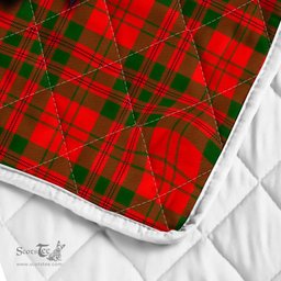 Scottish Livingstone Clan Badge Tartan Royal Scottish Unicorn Tartan Quilt