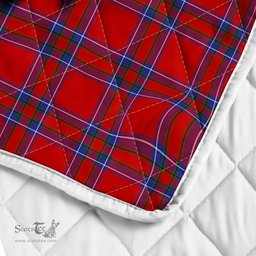 Scottish Rait Clan Badge Tartan Royal Scottish Unicorn Tartan Quilt