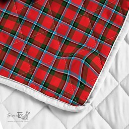 Scottish Sinclair Clan Badge Tartan Royal Scottish Unicorn Tartan Quilt