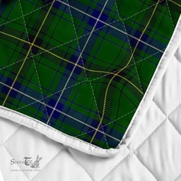 Scottish Henderson Clan Badge Tartan Royal Scottish Unicorn Tartan Quilt