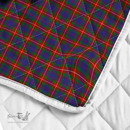 Scottish Fraser Of Lovat Clan Badge Tartan Royal Scottish Unicorn Tartan Quilt