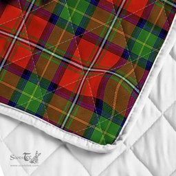 Scottish Fullerton Clan Badge Tartan Royal Scottish Unicorn Tartan Quilt
