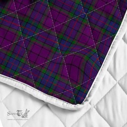 Scottish Wardlaw Clan Badge Tartan Royal Scottish Unicorn Tartan Quilt